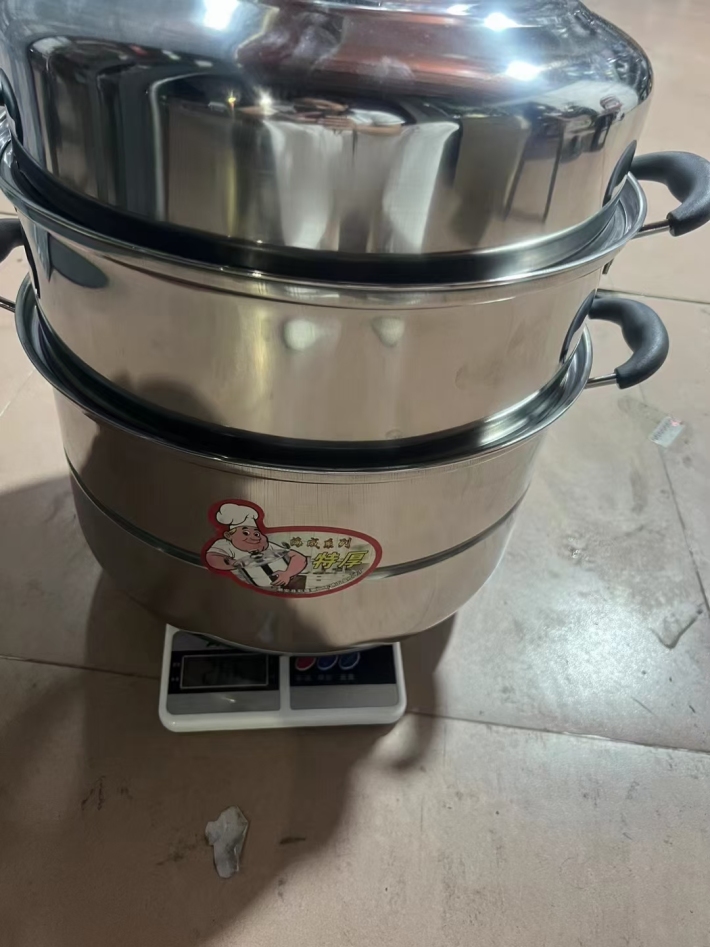 二层大蒸锅，带独立包装， 特大特重，最后500套左右 清货38块钱一套， 机会难得！先到先得！
