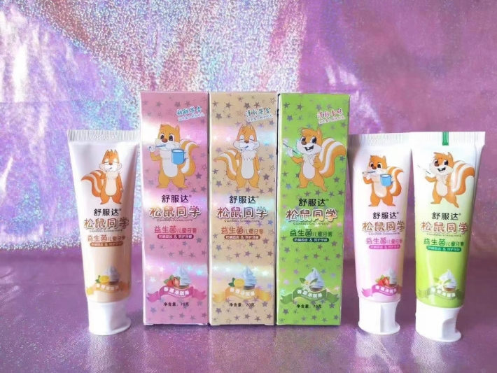 舒服达儿童牙膏70g 15660支 ​价格：0.7元/支 保质期：2026/10/25 水晶膏体 原箱原件 每件108支 支持分货