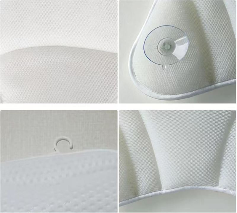 品名：出口美国高品质浴枕 尺寸：22×38×11厘米 重量：295克 规格：26/箱 数量：390