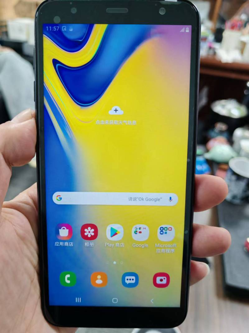 三星J6+，纯原新机，4+64内存。入库150台左右。可配包装。