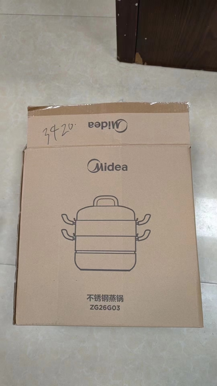 外28#内26#美的304三层蒸锅，入库3500，原件处理，适盒礼品赠送，价格美丽