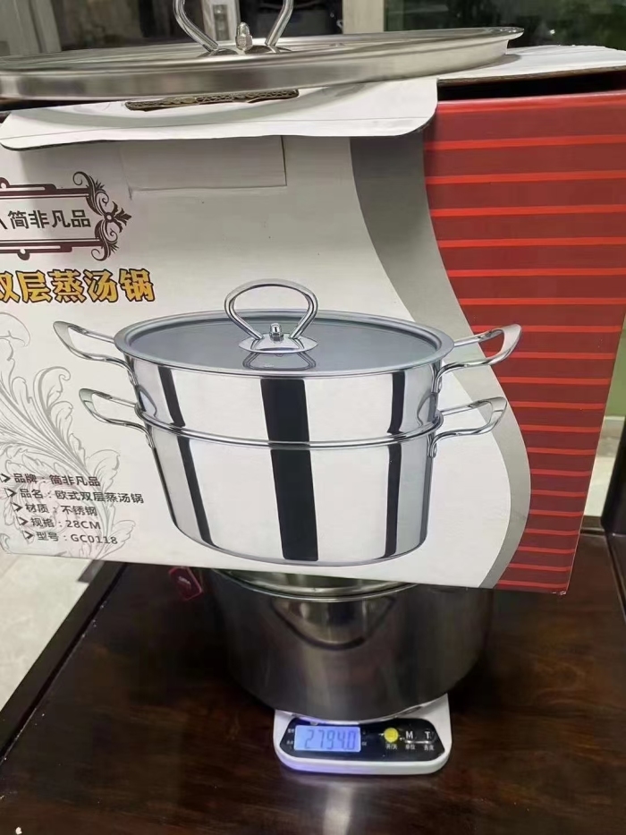 欧式双层蒸锅最后400套，💰33