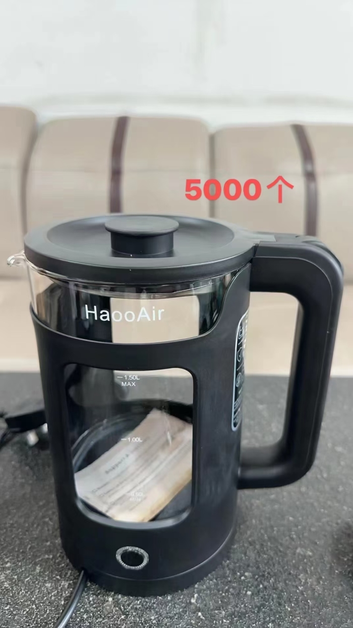 12000个，220v出口外贸欧洲的，高档电水壶，高硼玻璃电水壶，品质非常好，全新漂亮，2x元