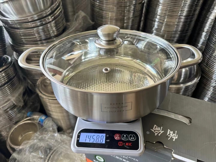 304材质复底火锅，30公分，处理300套，一件24套