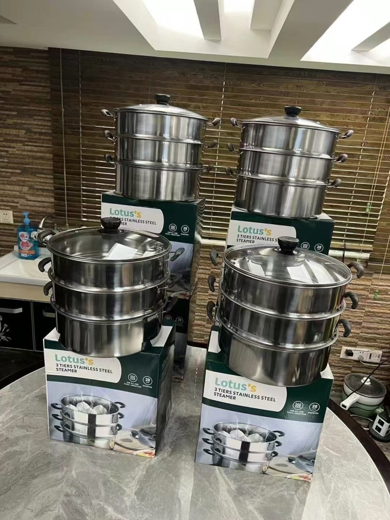 3层蒸锅到货3000套 ​30规格。独立包装，低价抛