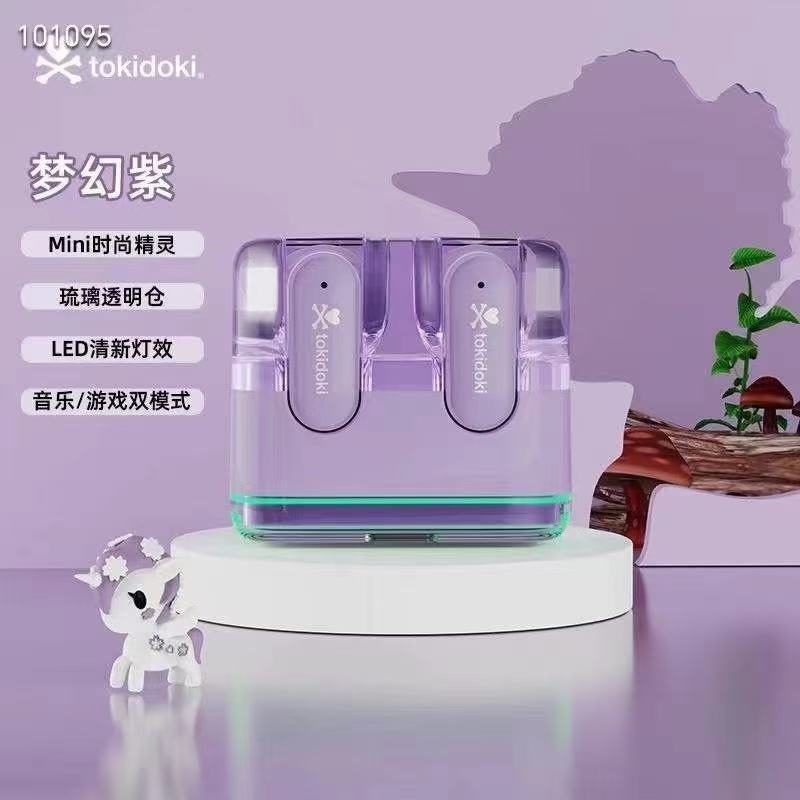 Tokidoki独角兽 Tws半入耳新款蓝牙耳机 现货数量700pcs，一箱100个
