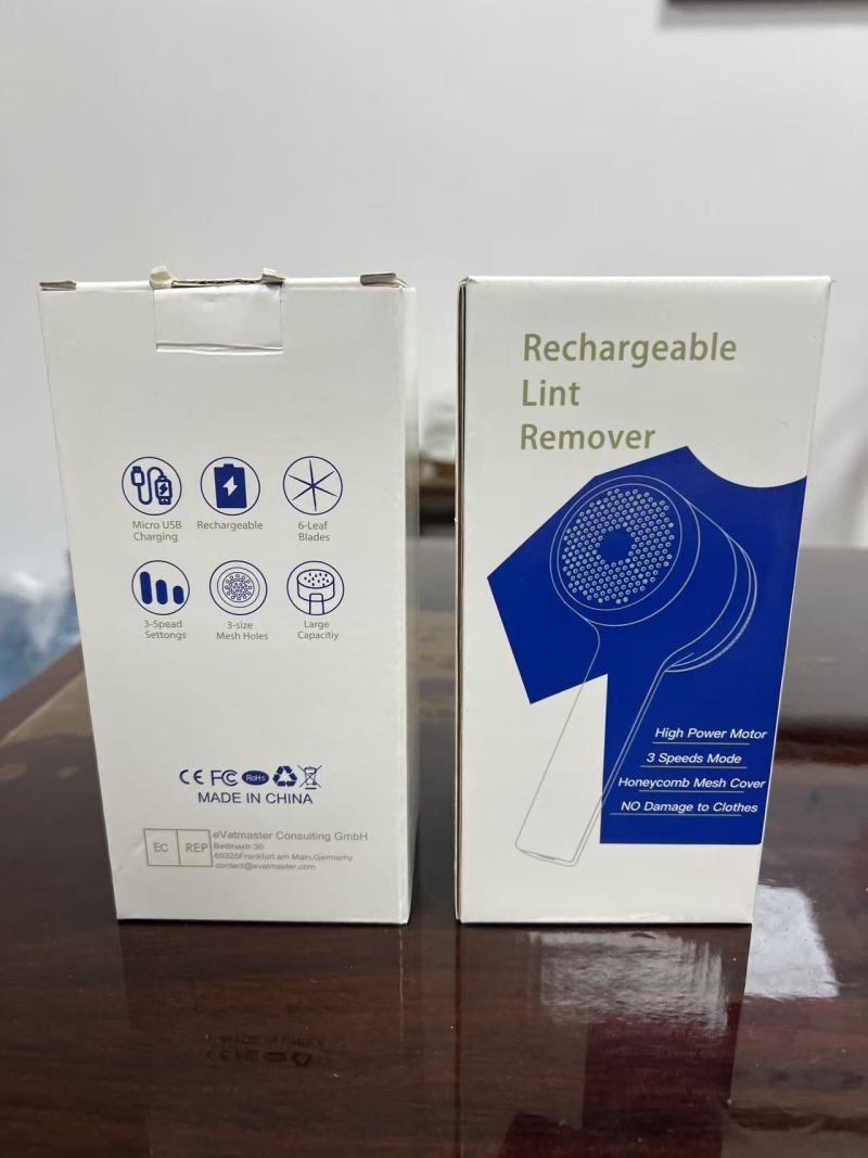 外贸精品衣服毛球去除器剃毛器， 内置1200毫安充电电池， 6刀头剃毛， 彩盒尺寸：8.8×6.5×18厘米， 单品重量：185克， 规格：每箱60 套 数量: 360个