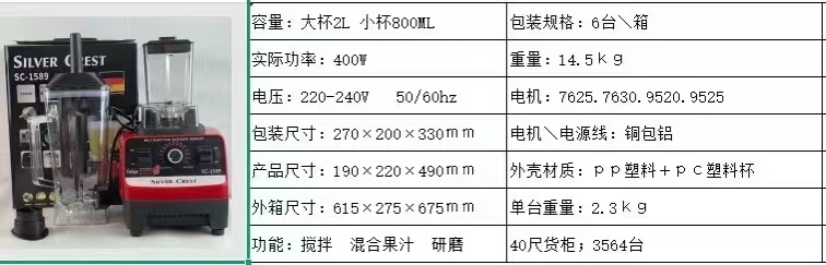 出口外贸破壁机，单杯/双杯都有货，大量有货，超便宜