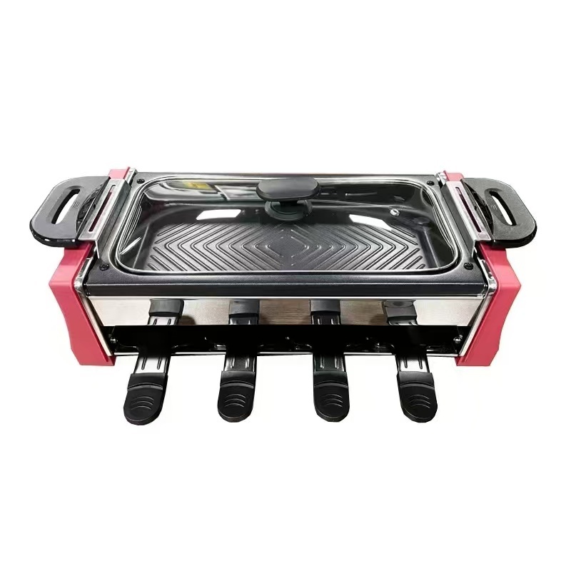 美国品牌AG双层电烤炉，带锅盖，110V 1300W 美规插头，包装盒尺寸 52.5×18.5×26.2厘米，重量4.4千克，每箱4台，数量200台。