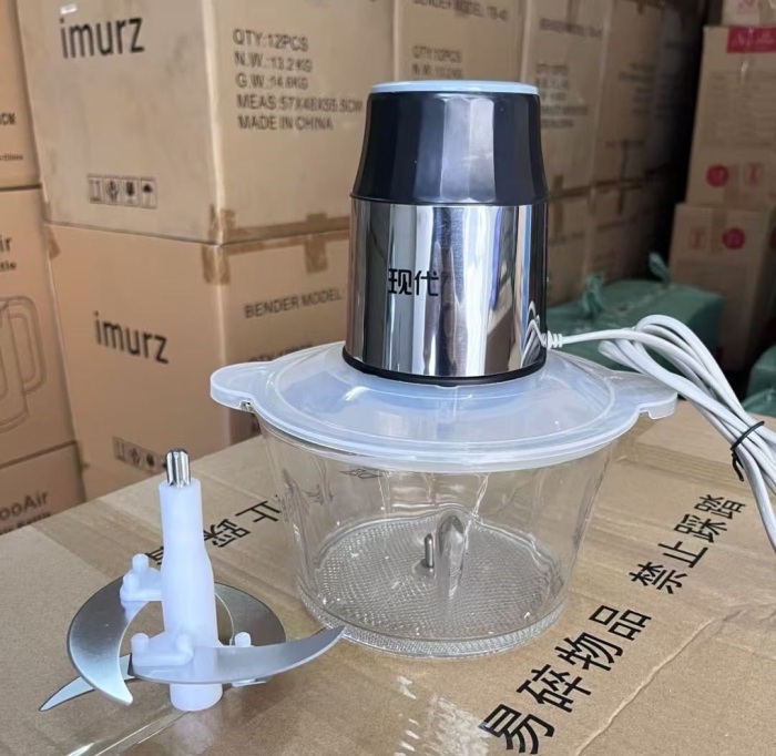 现代绞肉机，玻璃杯，2升， 还有132台处理！