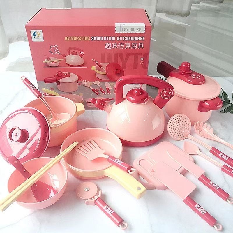儿童益智玩具~趣味仿真厨房（过家家/做饭饭）整整齐齐180套，健康材料，用料扎实，做工细腻圆润，彩盒包装。几块钱的事
