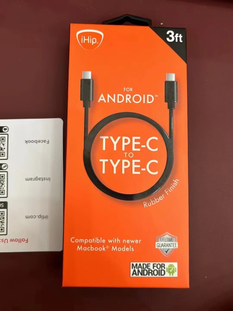 30000条，品牌iHipC对C数据线带包装，过65W，1米长，全新整齐，原箱原件