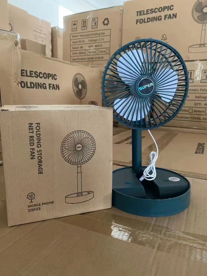 桌面风扇，可伸缩折叠！电商包装，usb插电款，工厂特价5000套