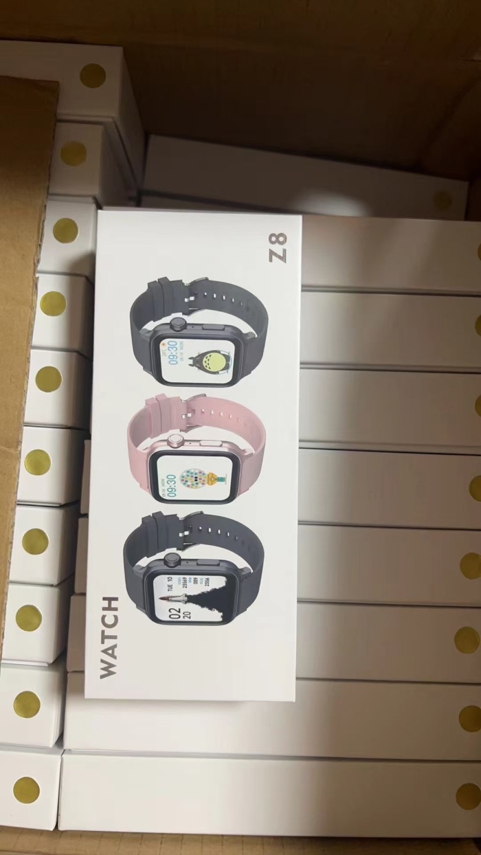 出口货，500个智能手表，只有外文，独立包装，1x元处理