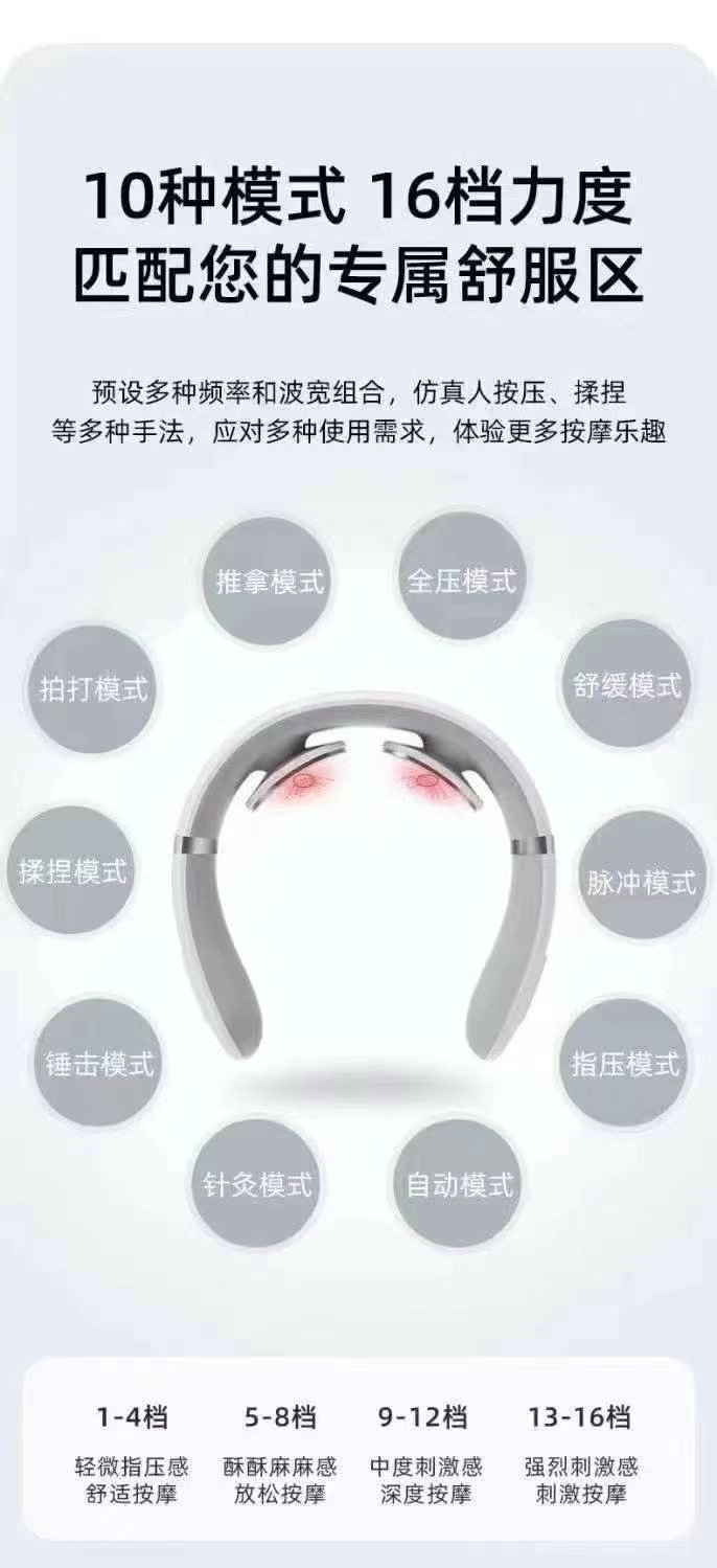 多功能颈部按摩器9760台， 原箱处理， 几块钱💰的事。 两百个起批