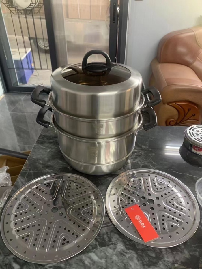 灶老大28三层蒸锅，质量非常0K，全新处理几千套