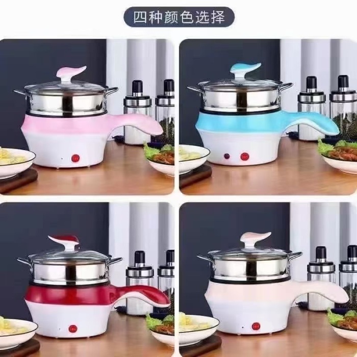 2000个鲨鱼锅（蓝色，红色）带不锈钢蒸格，[社会社会][社会社会]原箱原件，带彩盒！特价12
