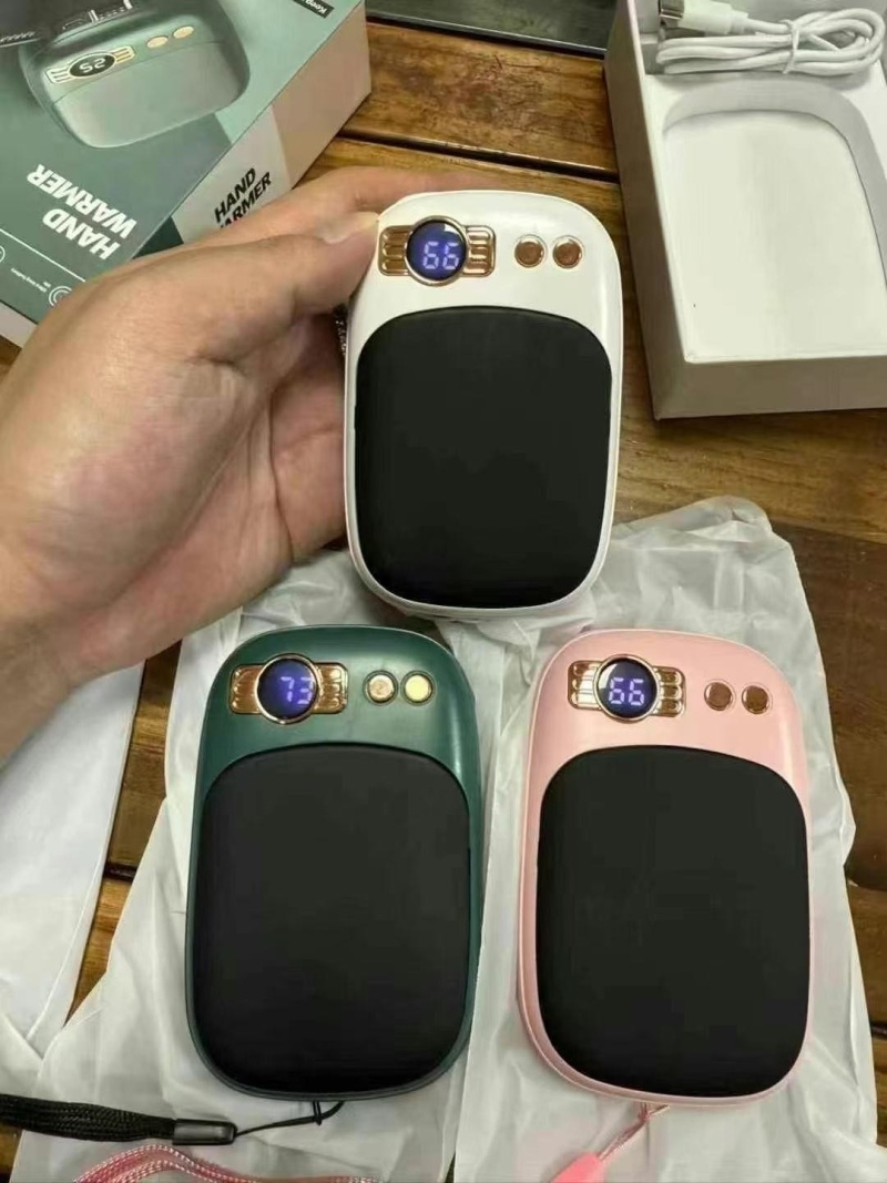 电商下架暖手宝充电宝10000毫安，二合一便携手握式自发热数显暖宝宝新款移动电源，大厂货，全新全检测，1420套