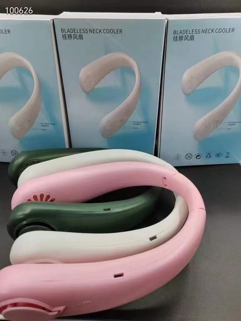 无叶挂脖风扇，3000个 1200毫安电池，一箱60个