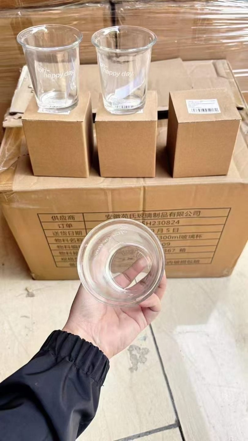 专供外贸出口 300ml玻璃杯10000个 精品尾货,原箱处理 ¥1元一个