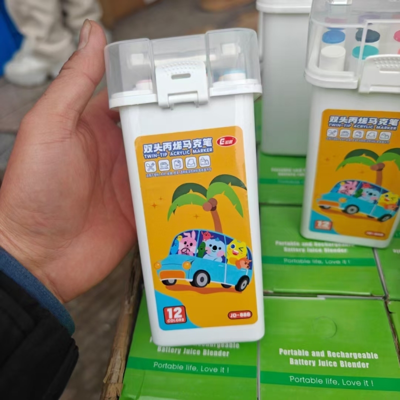 双头丙烯马克笔15000支，出水好，清货0.25一支，能做的来
