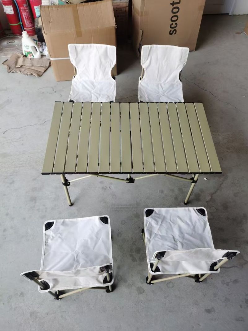 户外桌椅四件套，桌子尺寸93X55㎝，椅子36㎝，独立包装