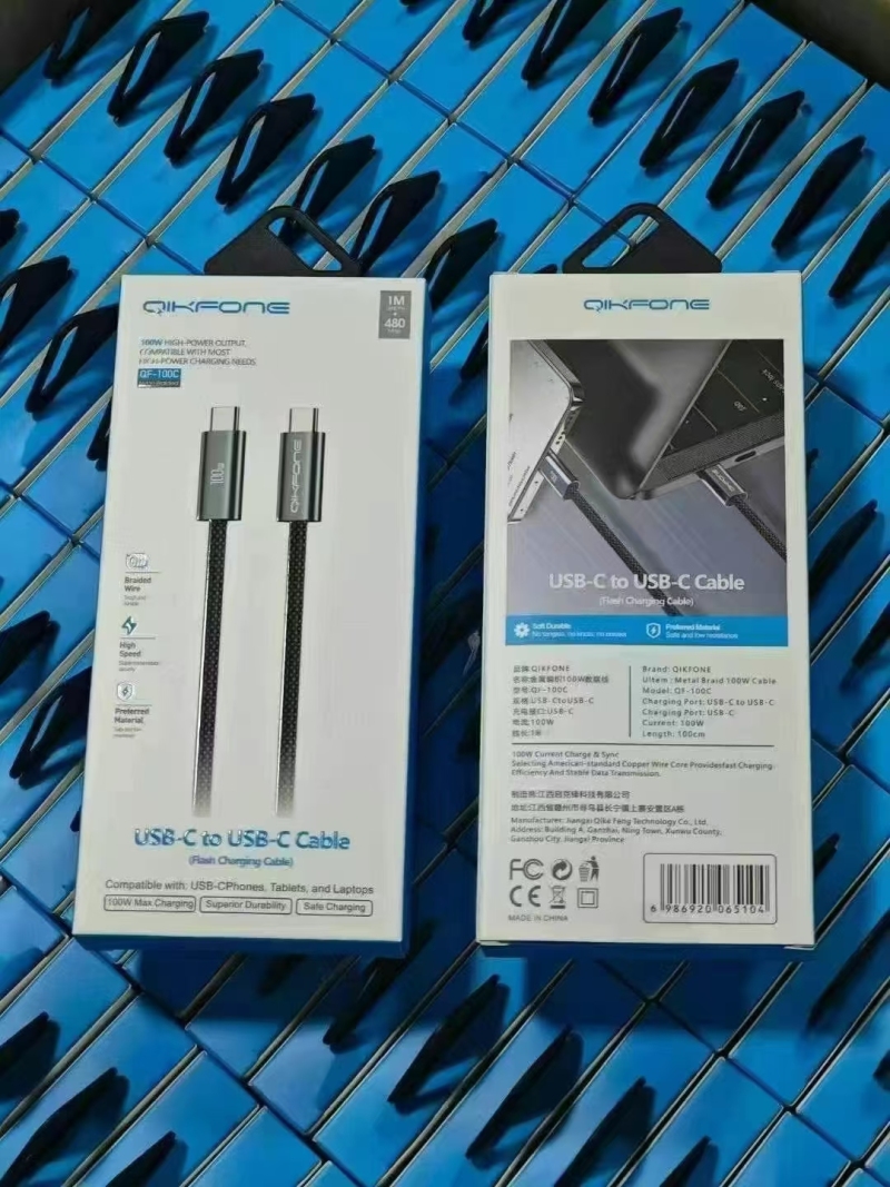 QIKFONE 100W数据线，原箱原件，一箱100条。到货2000条