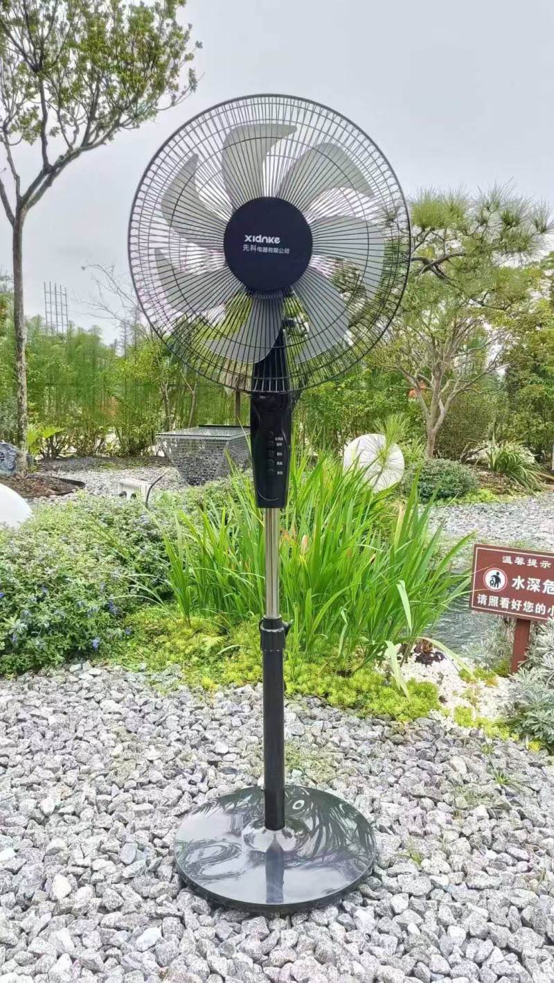 先科落地扇 16寸， 数量600台 加厚网罩，双环铁网罩430mm。网罩结实，铁杆，重底盘，猛风，带遥控 包装尺寸43*19*42.5cm，