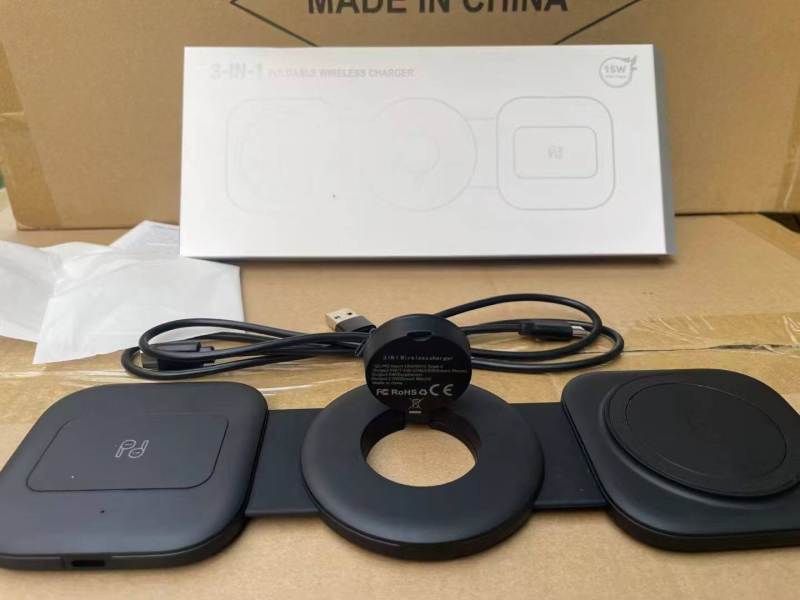 高品质三合一无线充到货1000个，配线，配USB转换器