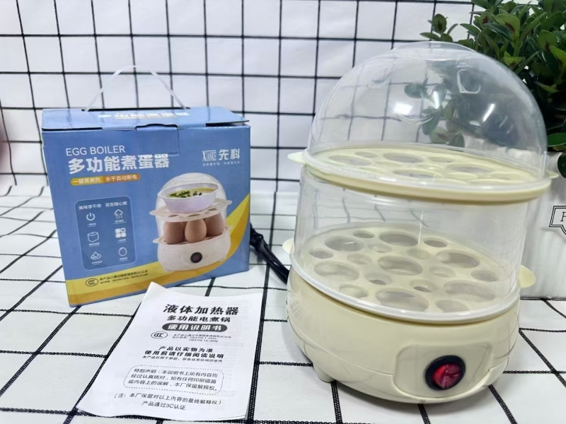 先科 多功能 双层煮蛋器 一键蒸煮热，一键开启 蒸汽速热，一机多用，可拆洗清洗。 每件：48台 ​