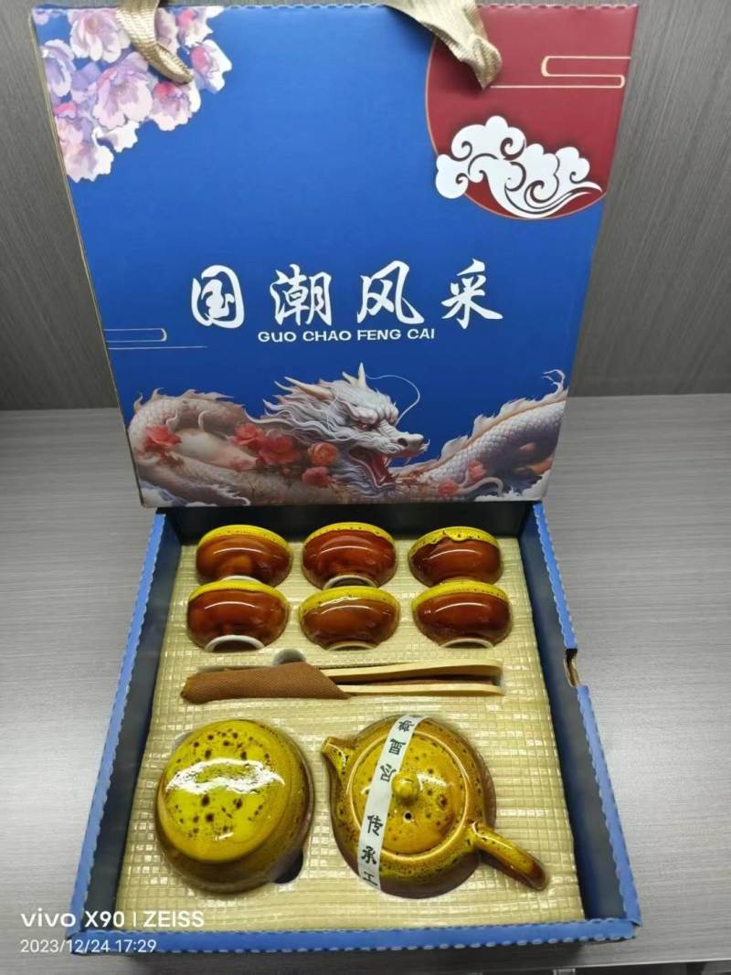 茶具套装1500套，十几块钱的事