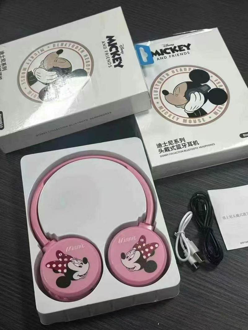 迪士尼头戴式蓝牙耳机6000pcs，正品带防伪码 装箱数80pcs 全新塑封膜包装