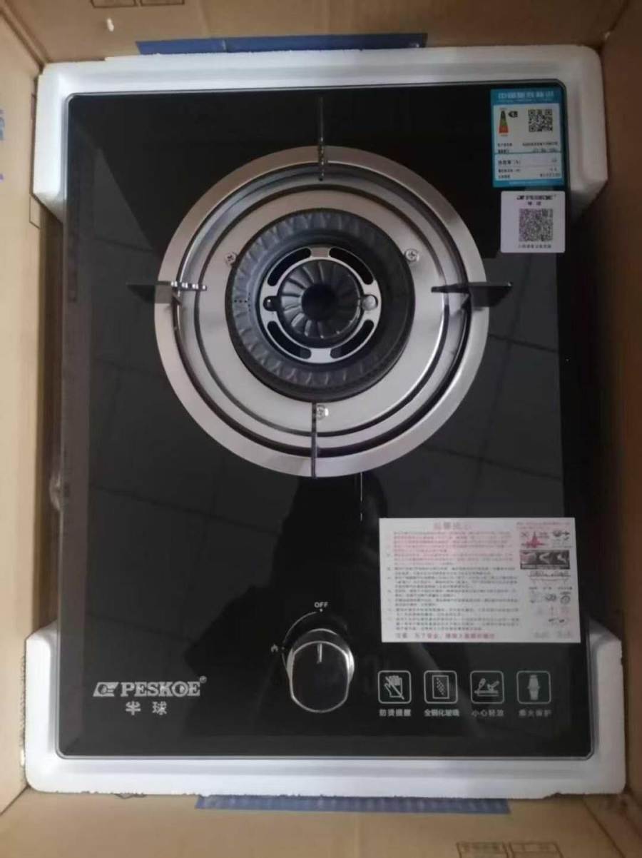 嵌入式单炉天然气液化气，钢面，不锈钢面800台