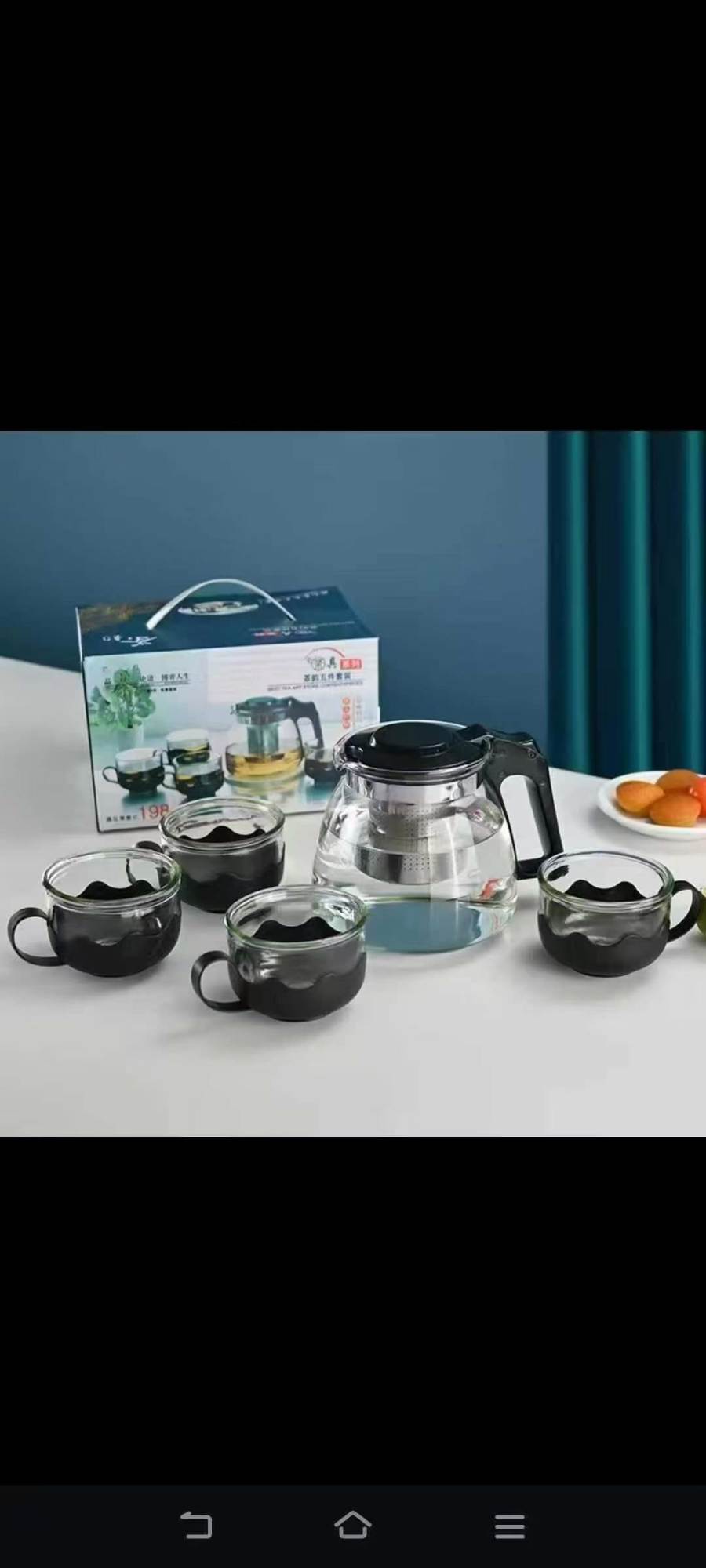 玻璃茶壶杯套装5000套，原箱原件。5.8一套
